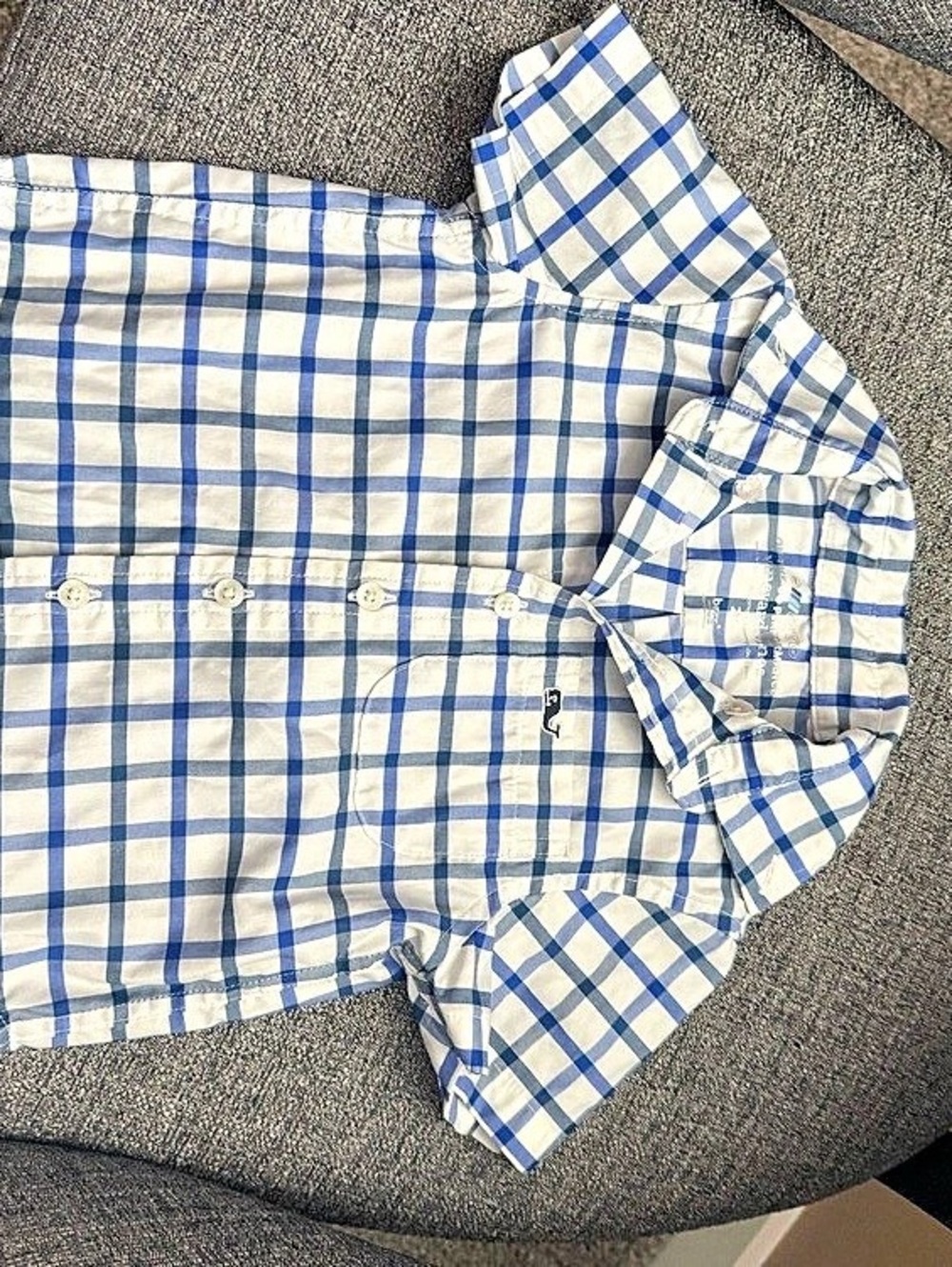 The Vineyard Vine Boys Plaid Button Down Size 2T Like New